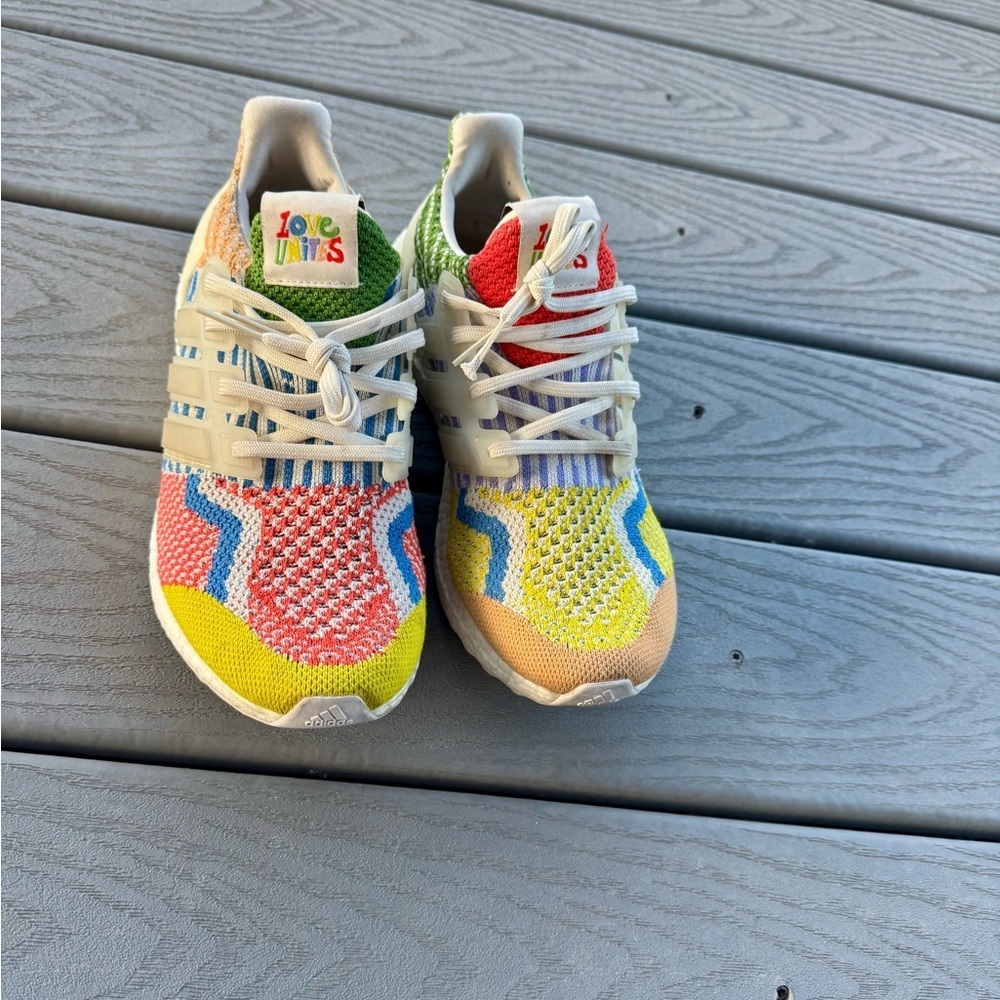 Adidas UltraBoost Love Unites Pride Multicolor Sneakers Women’s 8 1/2